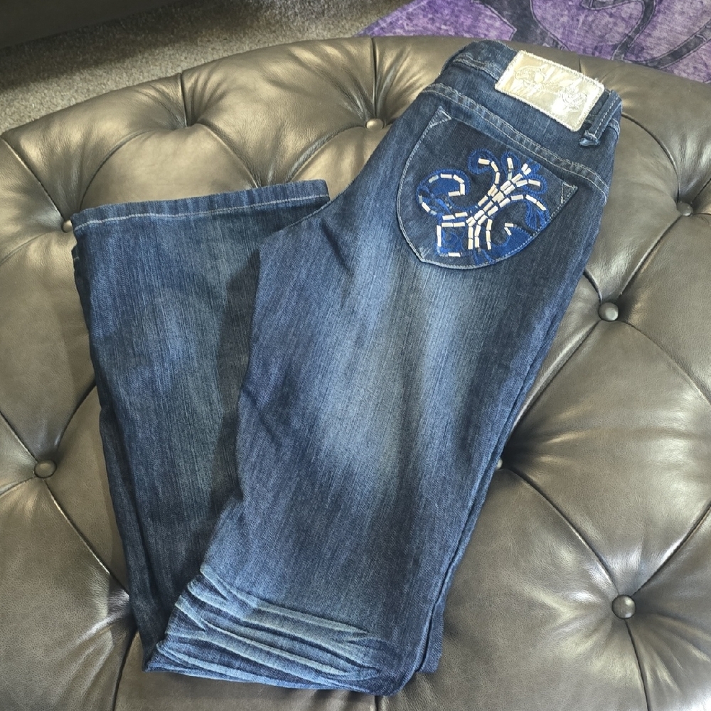 Dereon Dark Blue Boot Cut Jeans